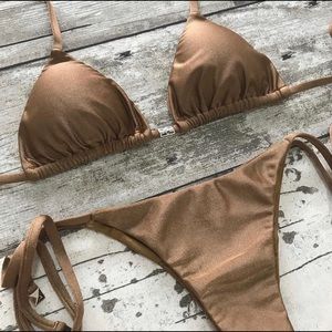 Gold Brazilian Bikini Set